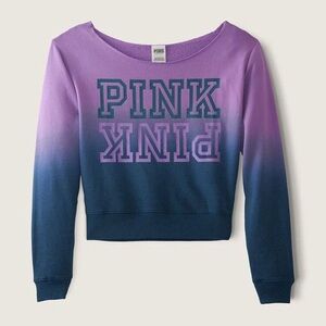 Victoria's Secret Pink Lavender and blue ombre Sweatshirt. Like new. Size XL